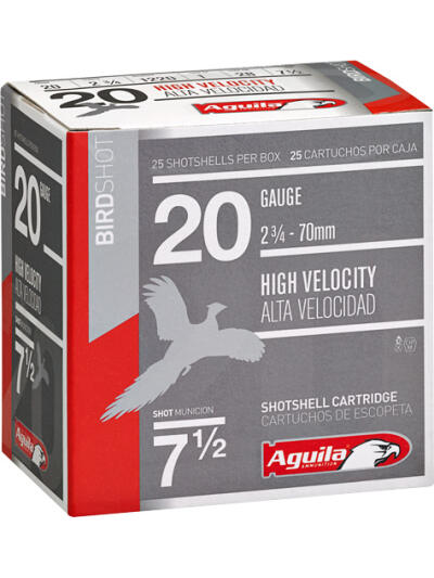 AGUILA SHOTSHELL 20GA 2.75" - 1OZ #7.5 250RD CASE LOT