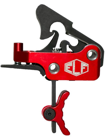 ELFTMANN TRIGGER APEX AR-15 - CURVED ADJ 2.75-7LBS RED