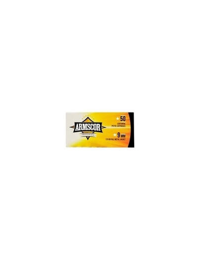 Armscor 9mm Luger Ammunition ARM50043 115 Grain Full Metal Jacket 50 Rounds