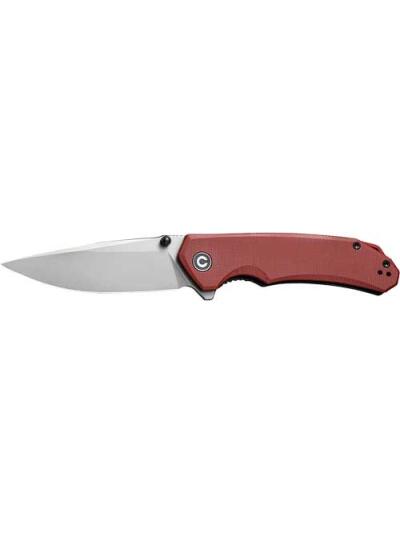 CIVIVI KNIFE BRAZEN 3.46" - BURGUNDY G10/STONEWASHED