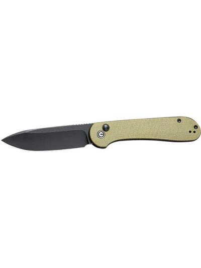 CIVIVI KNIFE ELEMENTUM 3.47" - OLIVE MICARTA/BLACK STNWASH