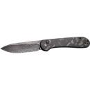 CIVIVI KNIFE ELEMENTUM 3.47" - MARBLE CARBON FIBER/BLK STNWSH