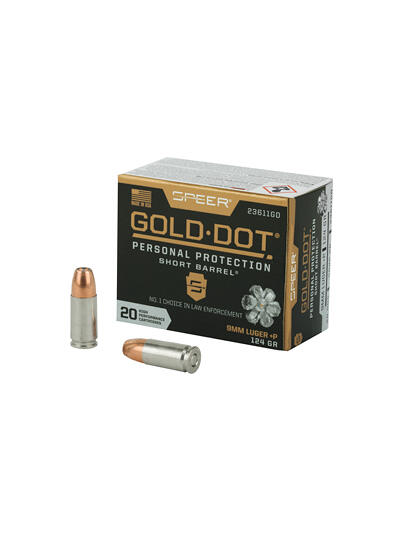 SPR GOLD DOT 9MM+P 124G HP SB 20/200