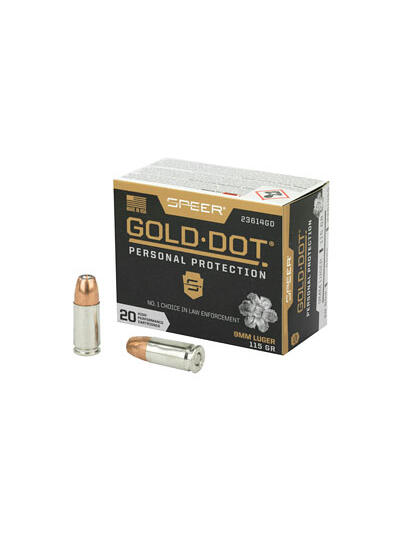 SPR GOLD DOT 9MM 115GR HP 20/200
