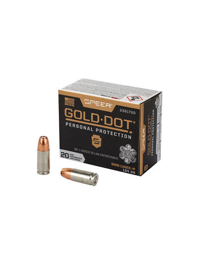 SPR GOLD DOT 9MM+P 124GR HP 20/200