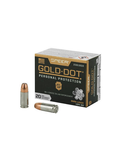 SPR GOLD DOT 9MM 124GR HP 20/200
