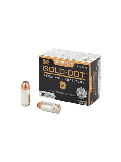 SPR GOLD DOT 45ACP 185GR HP 20/200