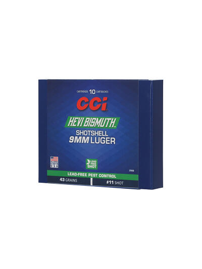 CCI 9MM BISMUTH SHOTSHELL 10/200