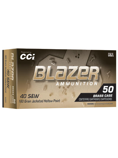 BLAZER BRASS 40S&W 180GR JHP 50/500