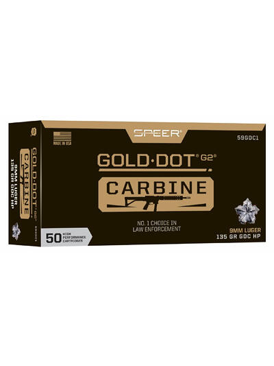 SPEER GOLD DOT 9MM 135GR HP 50/1000