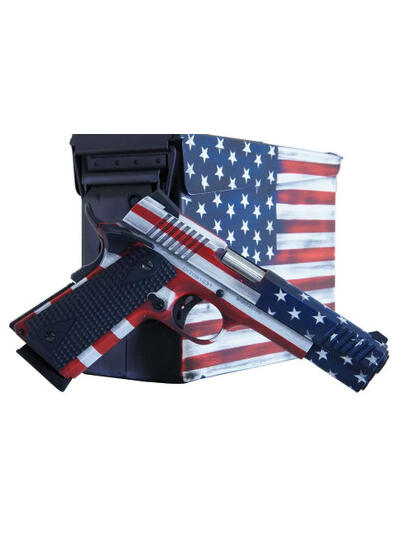 Citadel CITC45FUSAAC 1911-A1 .45 ACP 5" 8+1 US Flag Cerakote w/ Cerakoted Ammo Can