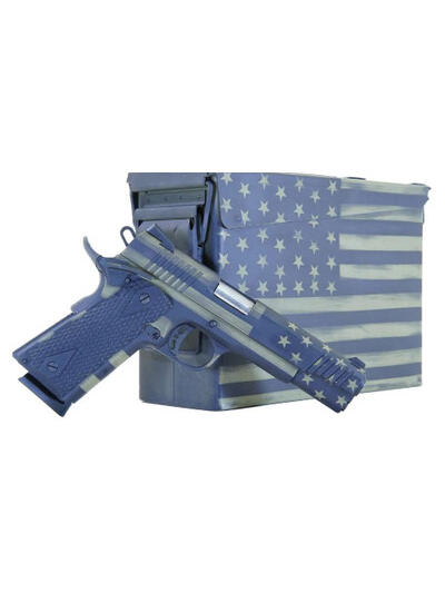 Citadel CITC45FUSBAC 1911-A1 .45 ACP 5" 8+1 US Bazooka Green Flag Cerakote w/ Cerakoted Ammo Can