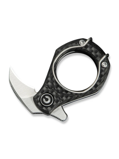 CIVIVI Pyrus Slip Joint Utility Knife Carbon Fiber Handle (0.65"" 14C28N Blade)