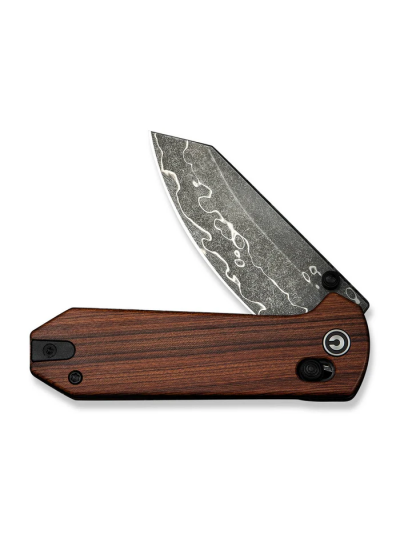 CIVIVI Yonder Thumb Stud & Crossbar Lock Knife Guibourtia Wood Handle