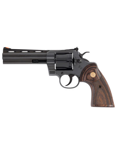 CLT PYTHON 357MAG 5 BLUED WOOD GOLD GRIP 6R
