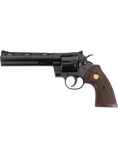 CLT PYTHON 357MAG 6 BLUED WOOD GOLD GRIP 6R