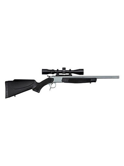 CVA Scout CR4817SSC V2 Takedown .350 Legend 20" Single Shot Stainless/Black W/ Konus Pro 3-9x40 Scope & Case