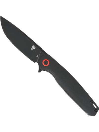 COBRATEC RATH 3.5" FOLDER - BLACK D2 BLACK BLADE