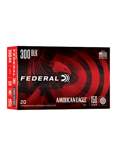 FED AM EAGLE 300BLK 150GR FMJ 20/500