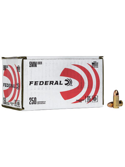 FED CHAMP 9MM 115GR FMJ 250/1000