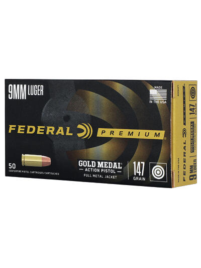 FED GLD MDL ACT 9MM 147GR FMJ 50/500