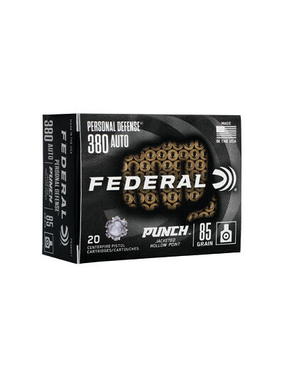FED PD PUNCH 380AUTO 85GR JHP 20/200