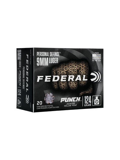 FED PUNCH 9MM 124GR PUNCH JHP 20/200
