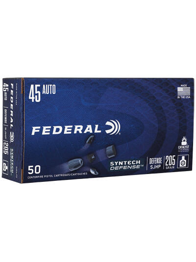 FED SYN DEF 45AUTO 205GR SJHP 50/500