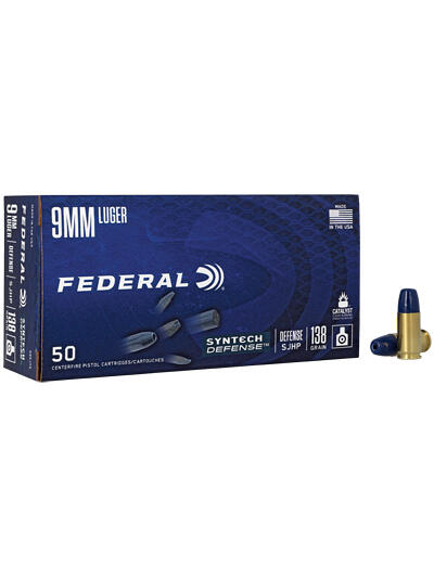 FED SYN DEF 9MM 138GR SJHP 50/500
