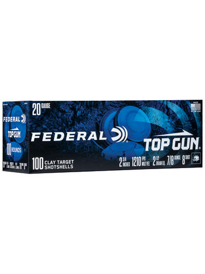 FED TOP GUN 20GA 2.75" #8 100/200