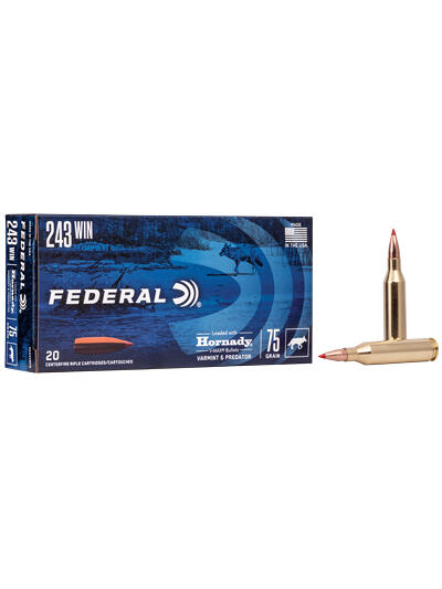FED V&P 243WIN 75GR V-MAX 20/200