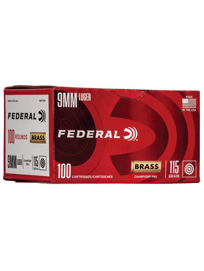 FED CHAMP 9MM 115GR FMJ 100/500