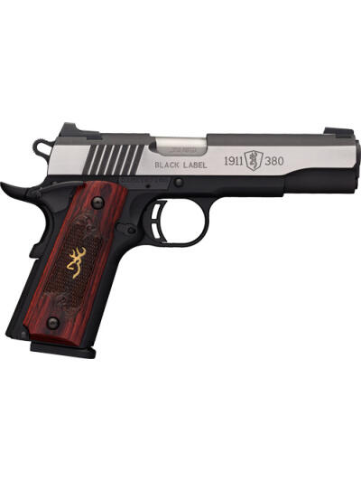 BROWNING 1911-380 BLACK LABEL - MEDALLION PRO 4.25"FS WOOD
