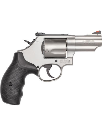 S&W 69 44MAG 2.75" ADJ - 5-SHOT STAINLESS RUBBER