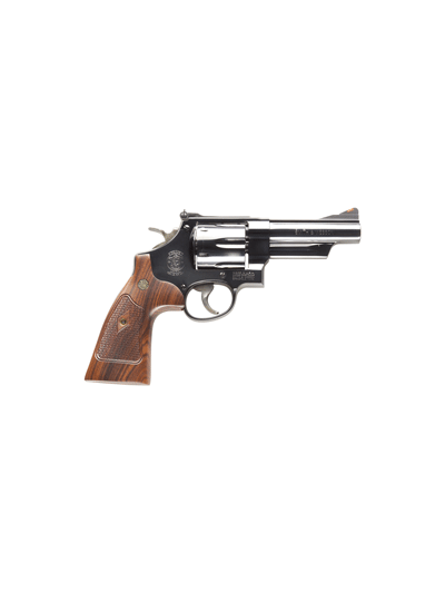 S&W 29 CLASSIC 44MAG 4" AS - BLUED CHECKERED WOOD GRIPS