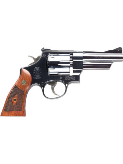 S&W 27 CLASSIC 357MAG 4"AS - BLUED CHECKERED WOOD GRIPS
