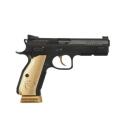 CZ SHADOW 2 GOLD DIGGER OR 9MM - 19RD GOLD GRIP ADJ REAR SIGHT