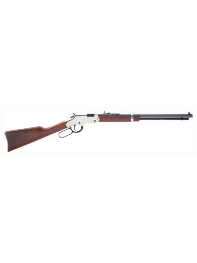 HENRY H4 GOLDENBOY SILVER - 17HMR 20" OCTAGON WALNUT