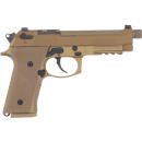BERETTA M9A4 G 9MM 5.1" 15RD - TAN OPTICS READY THREADED USA