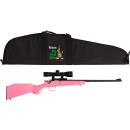 CRICKETT RIFLE G2 22LR BLUED/ - PINK SYNTH W/SCOPE AND CASE
