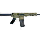 GLFA AR15 PISTOL 223 WYLDE - 7.5" NITRIDE BARREL OD GREEN