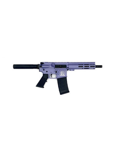 Great Lakes Firearms 223 Wylde GL15223PORC AR-Pistol 7.5" 1:8" Nitride Barrel Wild Orchid Cerakote