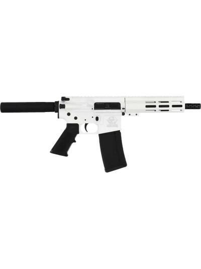 GLFA AR15 PISTOL 223 WYLDE - 7.5" NITRIDE BBL WHITE
