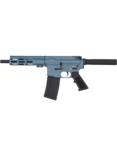 GLFA AR15 PISTOL 223 WYLDE - 7.5" STAINLESS BBL BLUE