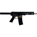 GLFA AR15 PISTOL 223 WYLDE - 7.5" S/S BBL SPLATTER BLACK