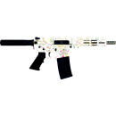 GLFA AR15 PISTOL 223 WYLDE - 7.5" S/S BBL SPLATTER WHITE