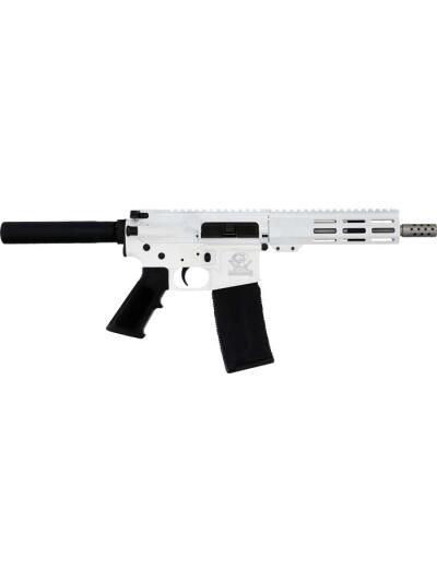 GLFA AR15 PISTOL 223 WYLDE - 7.5" STAINLESS BBL WHITE