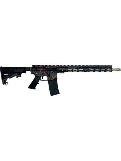 GLFA AR15 SPLATTER 223 WYLDE - 16" S/S BBL BLACK SPLATTER