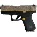 GLOCK 43X 9MM GLITTER GUNZ MIDAS