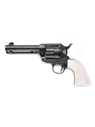 Pietta GW357LEB434NMUI The Shootist .357 Magnum 4.75" 6 Shot Ultra Ivory Grips W/ Scroll-Work Engraving